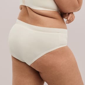 Model photo featuring Cacique hipster panties