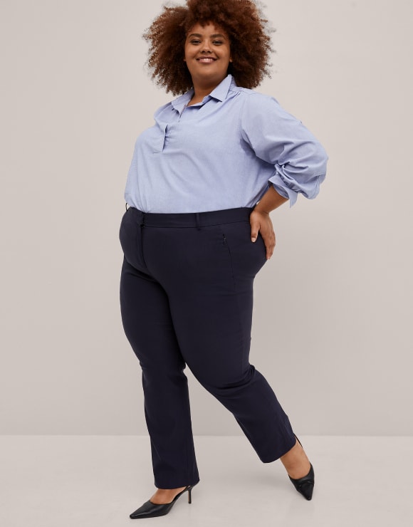 Photo of model in Lane Bryant ankle pants