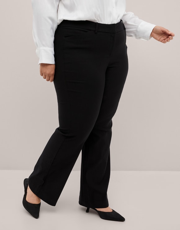 alternate Photo of model in Lane Bryant boot leg pants