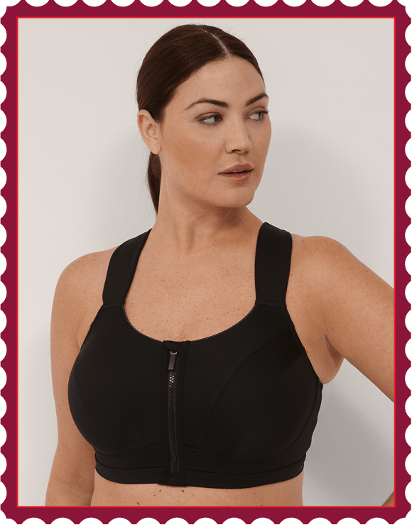 Photo of model in LIVI Active sports bra