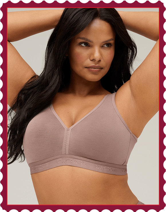 Photo of model in Cacique no-wire bra