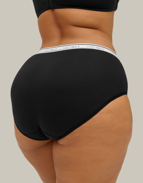 alternate Photo of model in Cacique high leg panties
