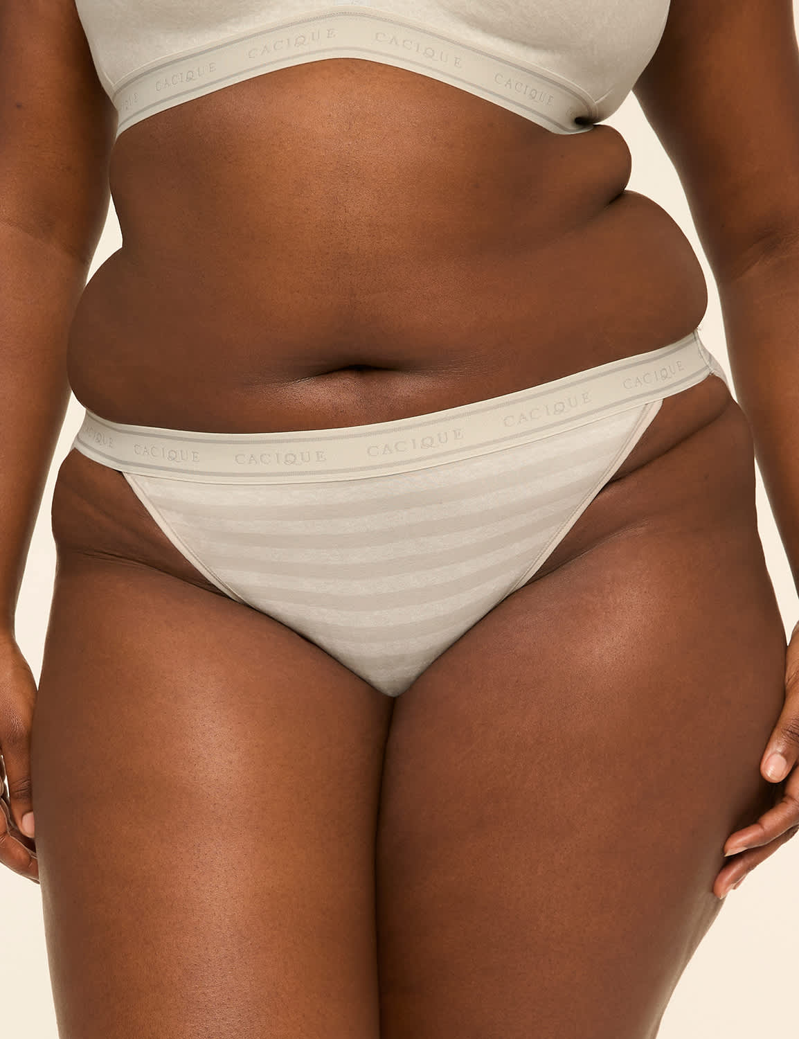 Cotton String Bikini Panty With Wide Waistband