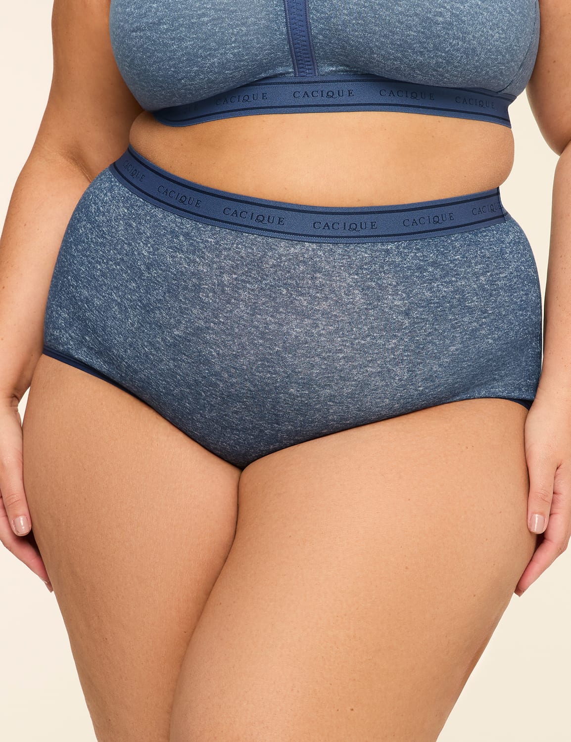 Cotton High-Waist Brief Panty With Wide Waistband