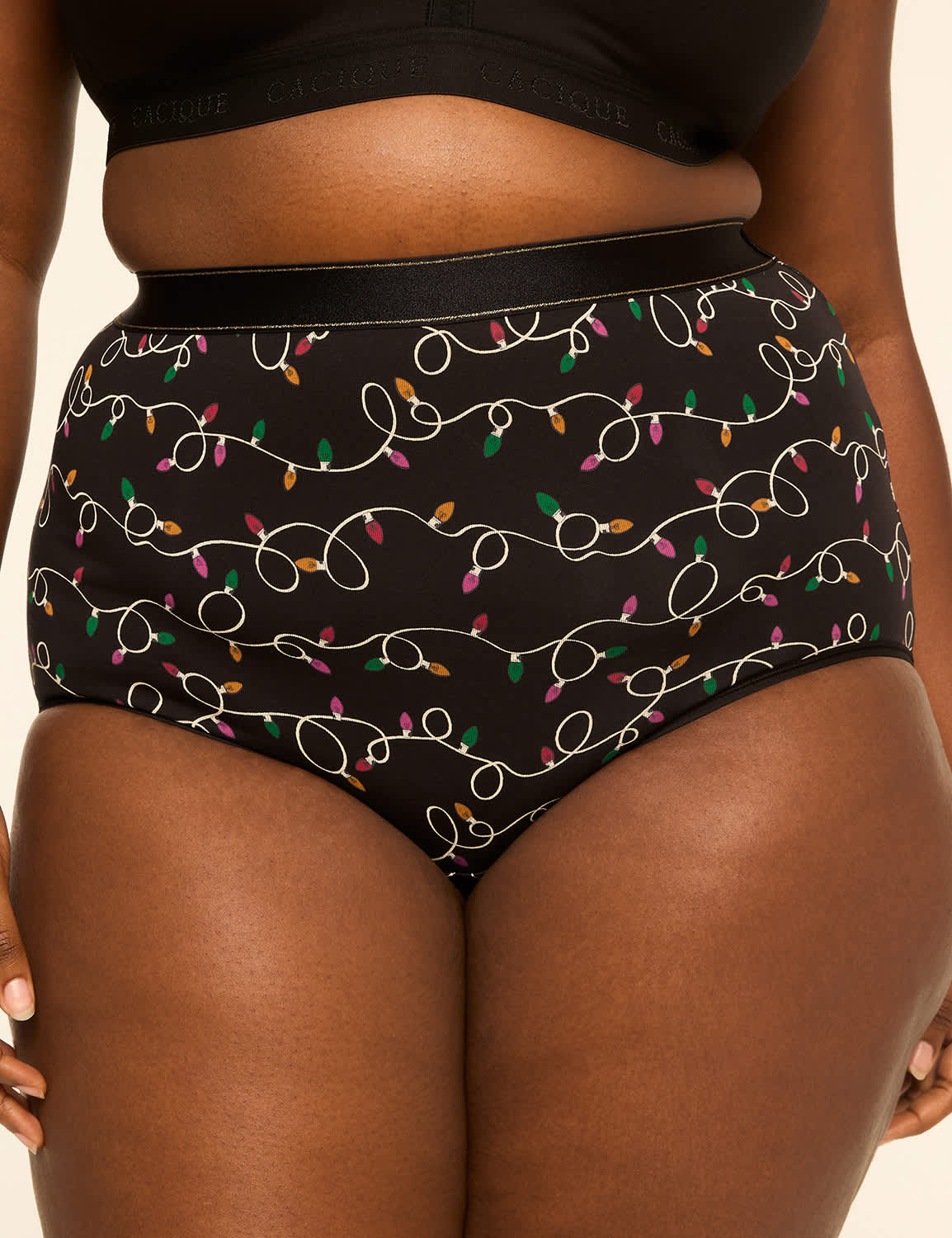 Cotton High-Waist Brief Panty With Wide Waistband