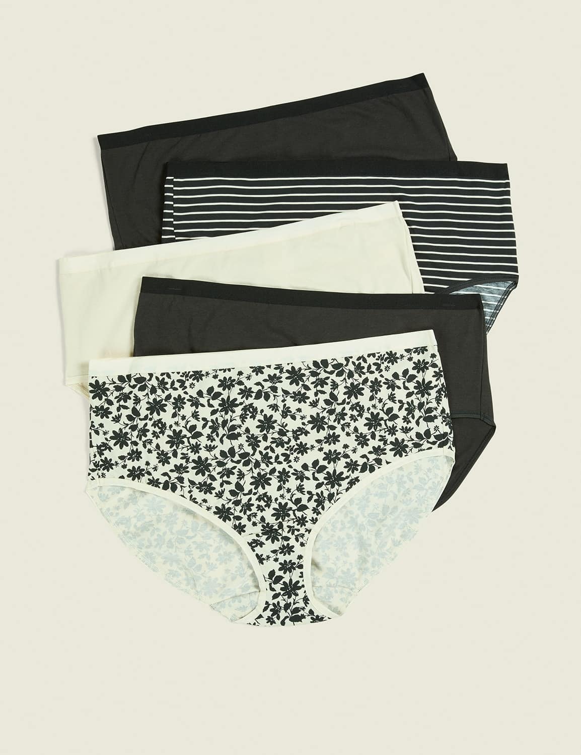 Cotton High-Leg Brief Panty - 5-Pack