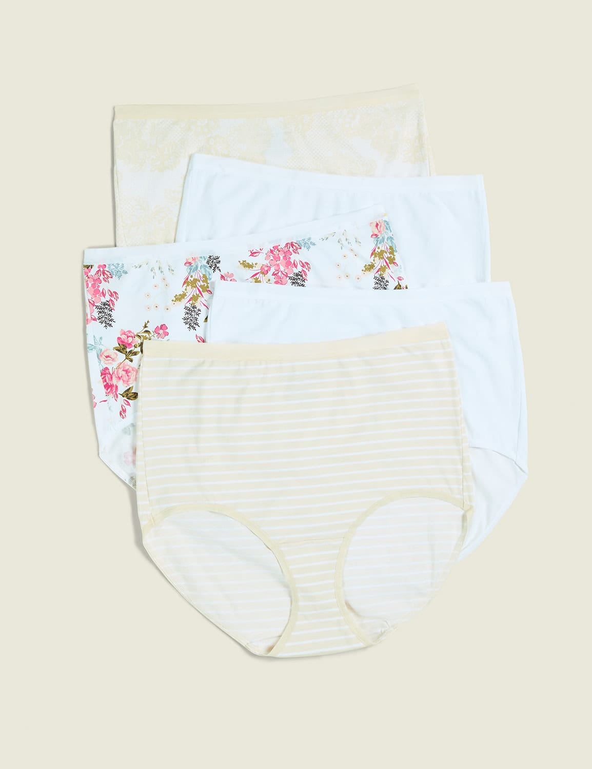 Cotton High-Waist Brief Panty - 5-Pack