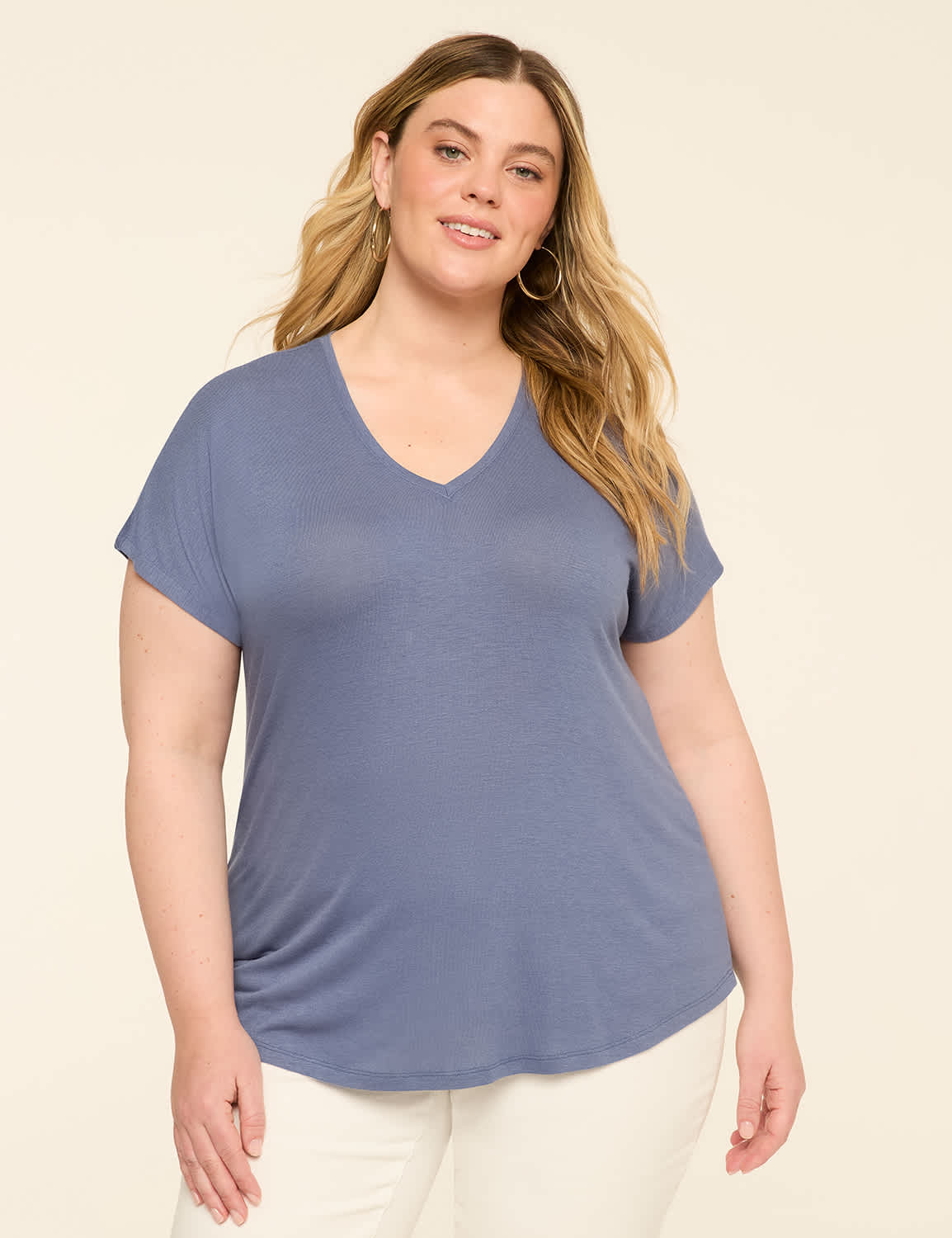 EveryWear Brushed V-Neck Tee