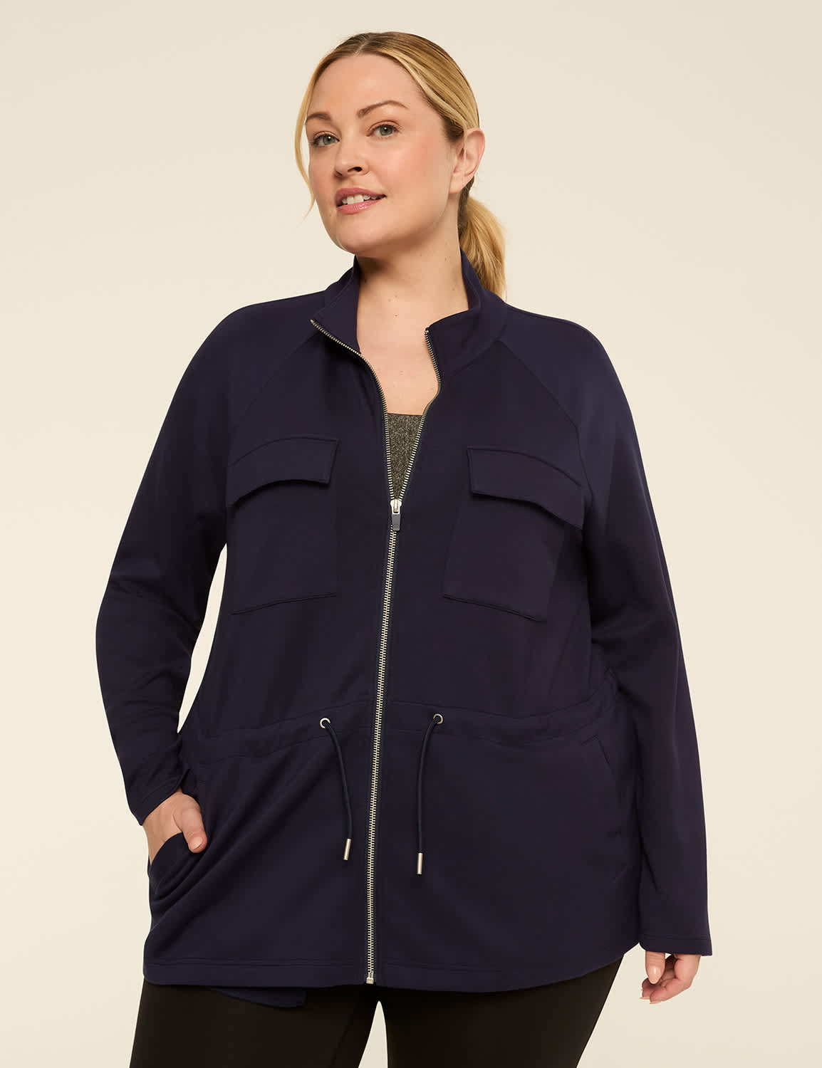 LIVI Journey Zip-Up Cinched Waist Jacket