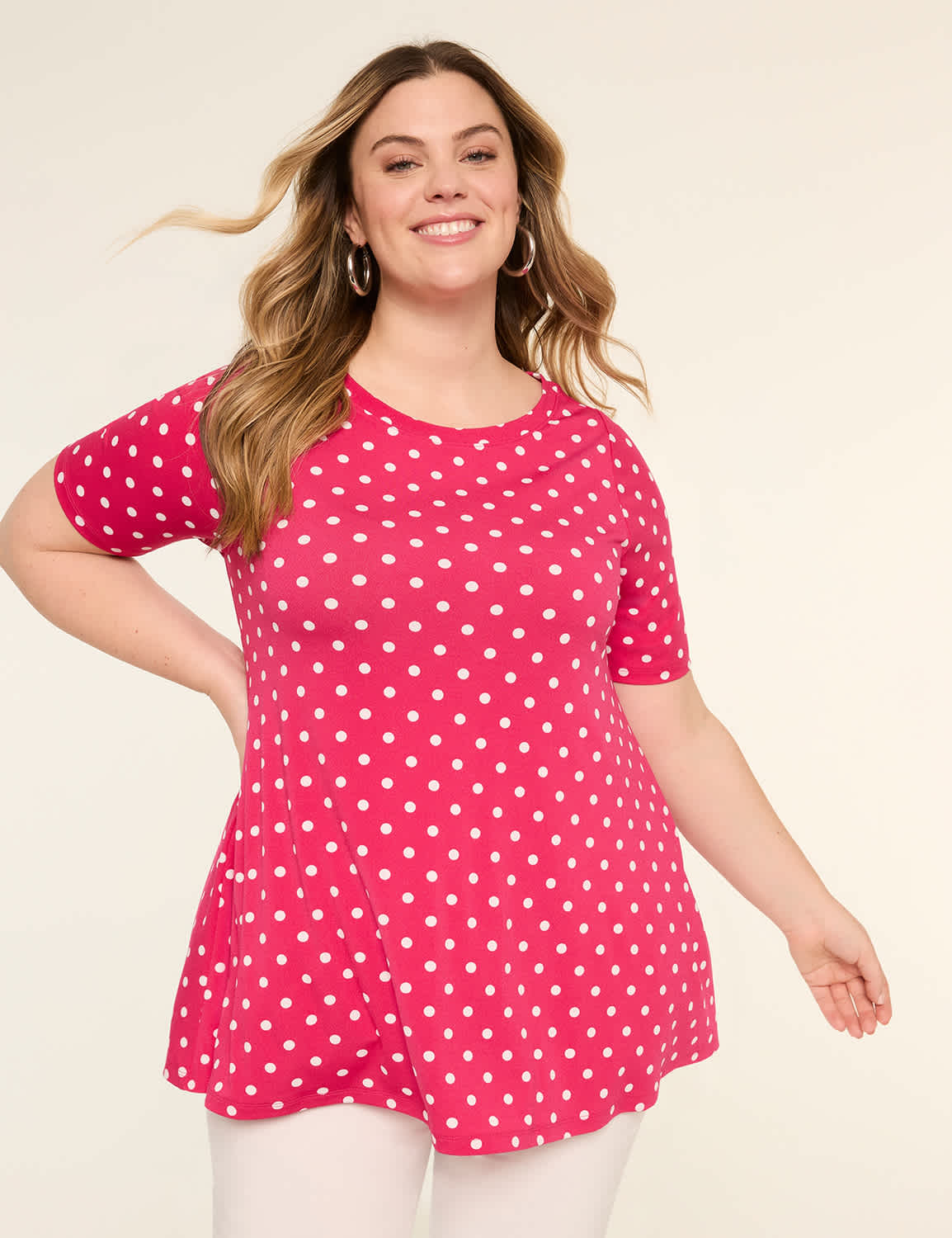 Perfect Sleeve Swing Boatneck Tee