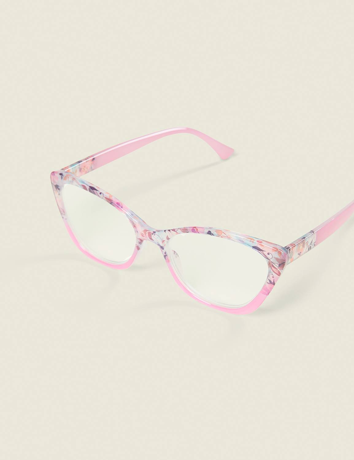 Floral Pink Ombre Reader Glasses