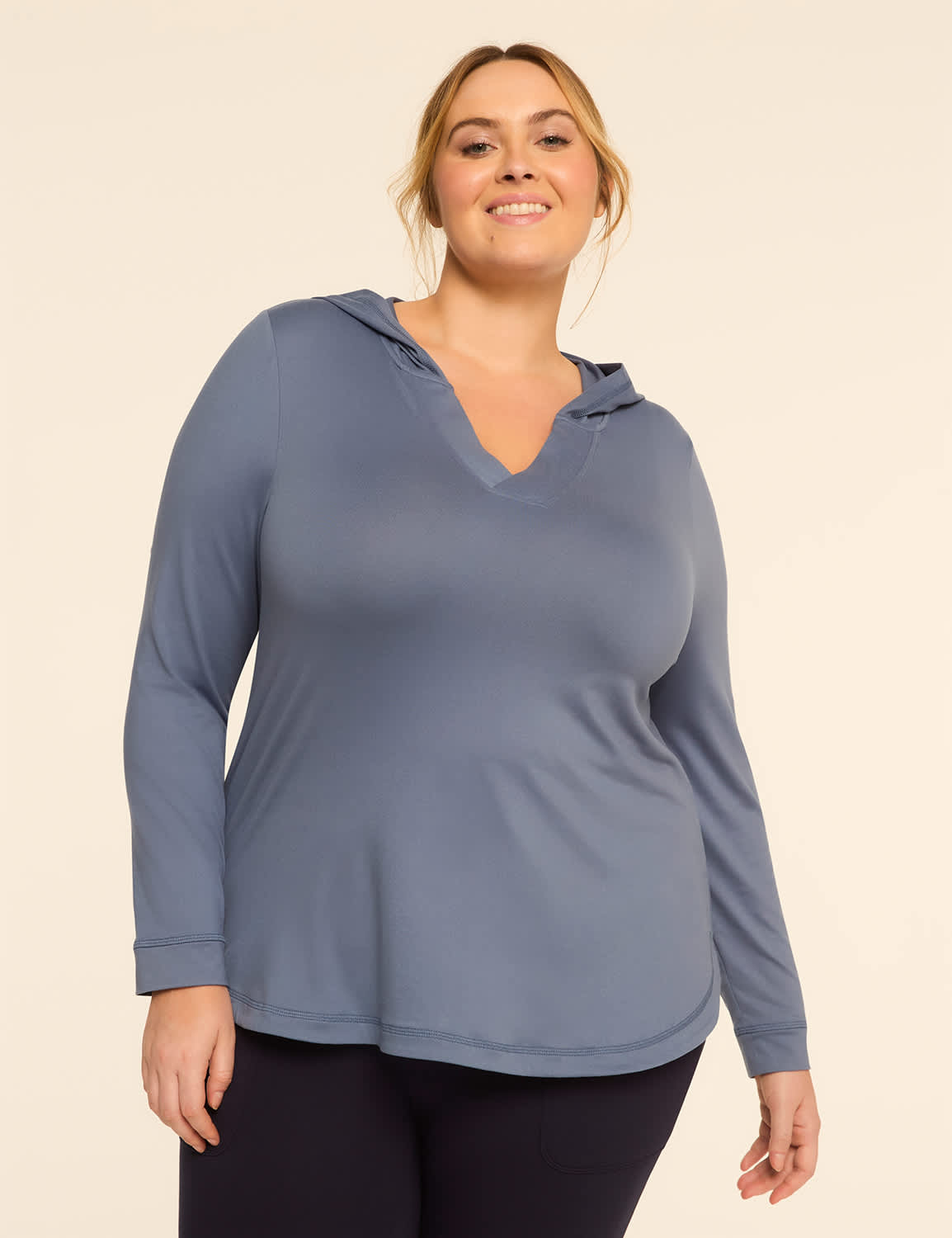 LIVI Soft Long-Sleeve V-Neck Hoodie