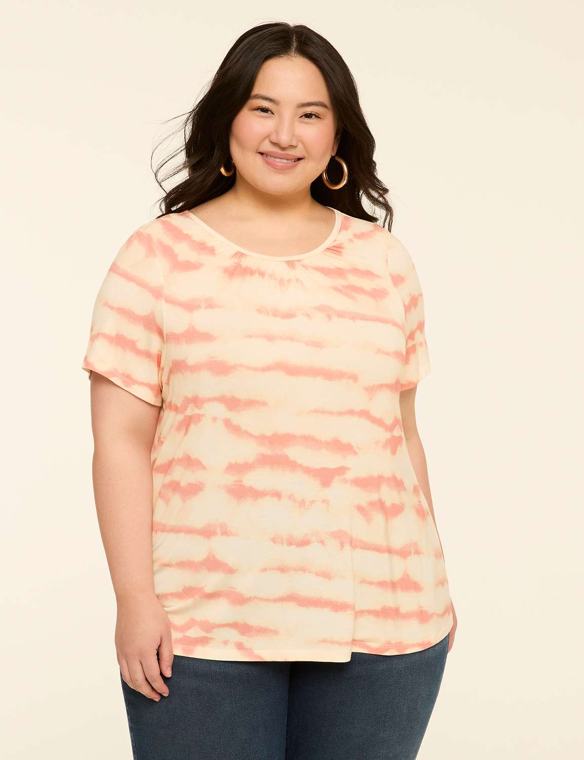 DreamFeel Short-Sleeve Crew-Neck Top