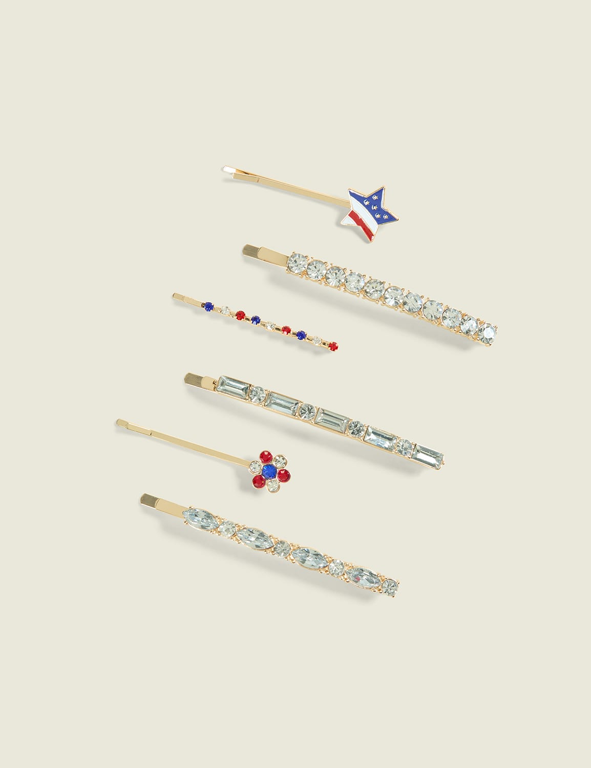 Americana Hair Clip 6-Pack