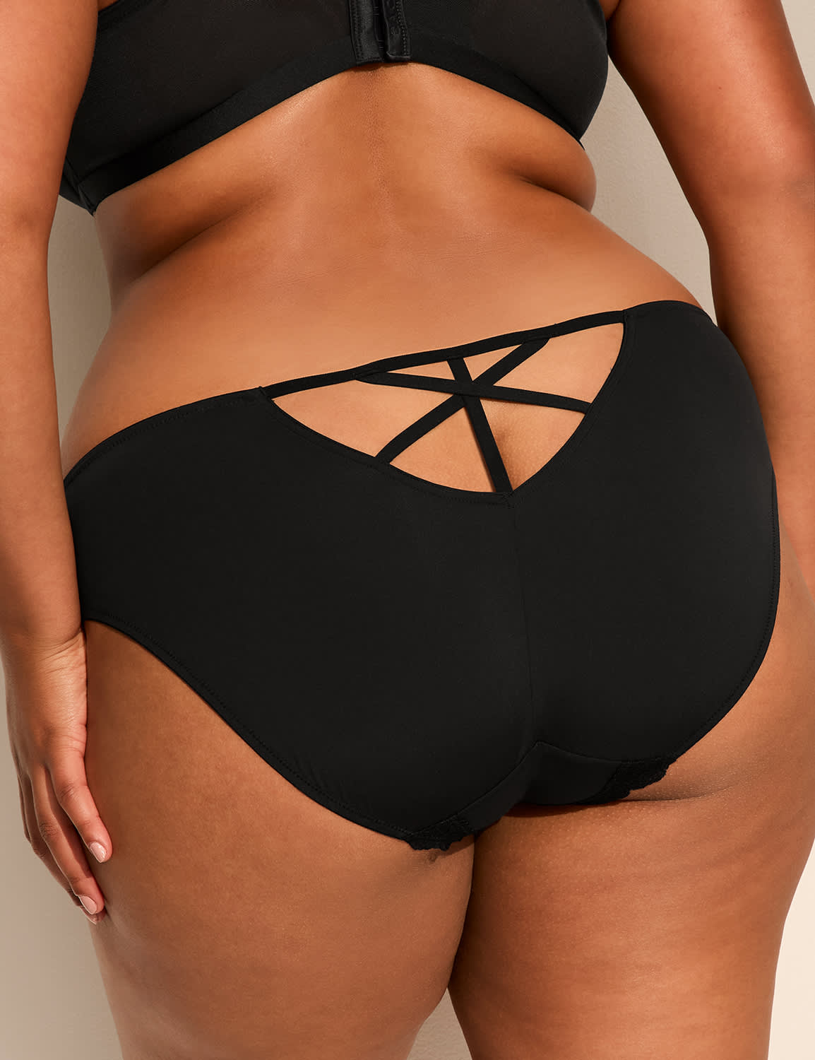 Lace-Trim Bikini Panty