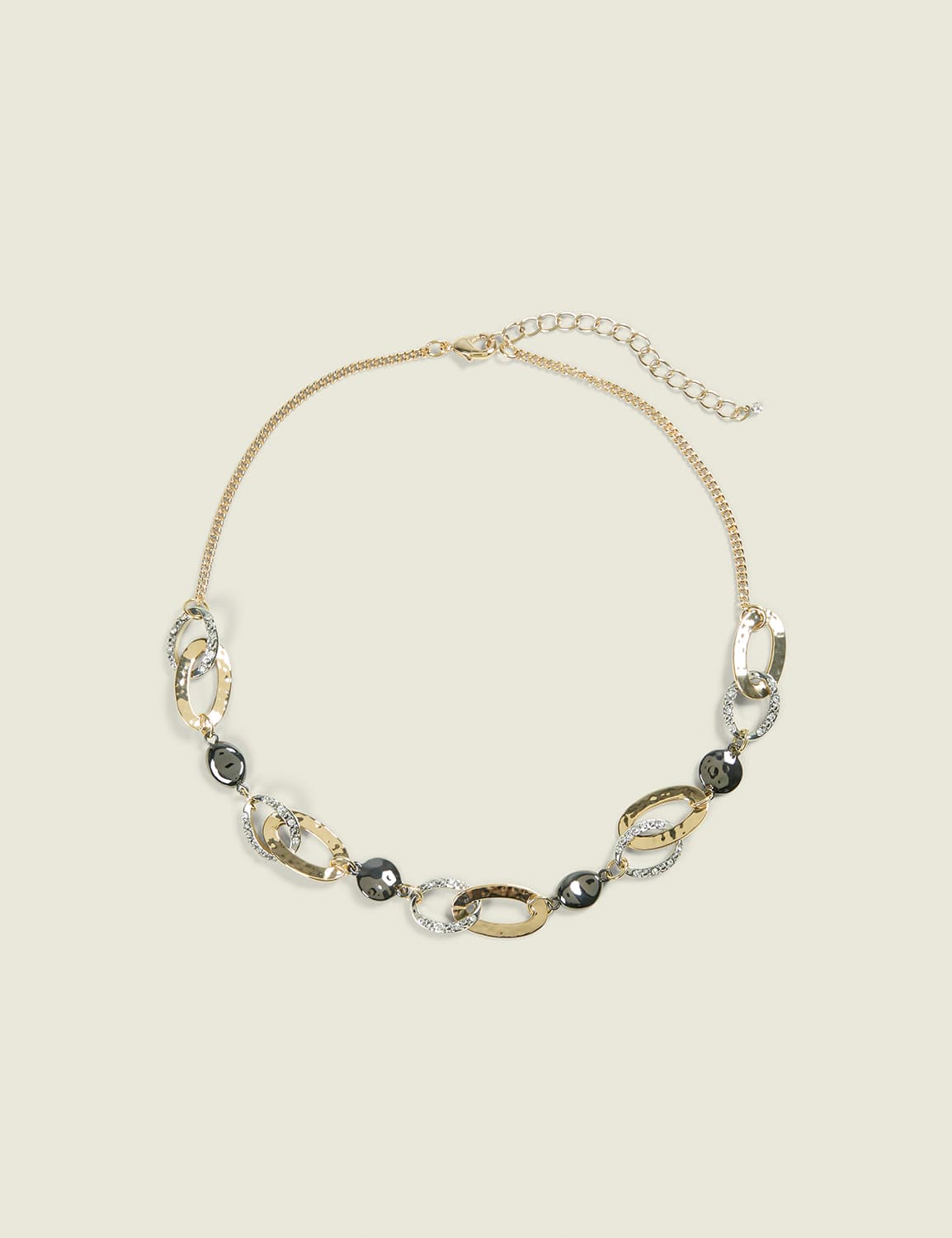 Mixed Metal Chain Necklace