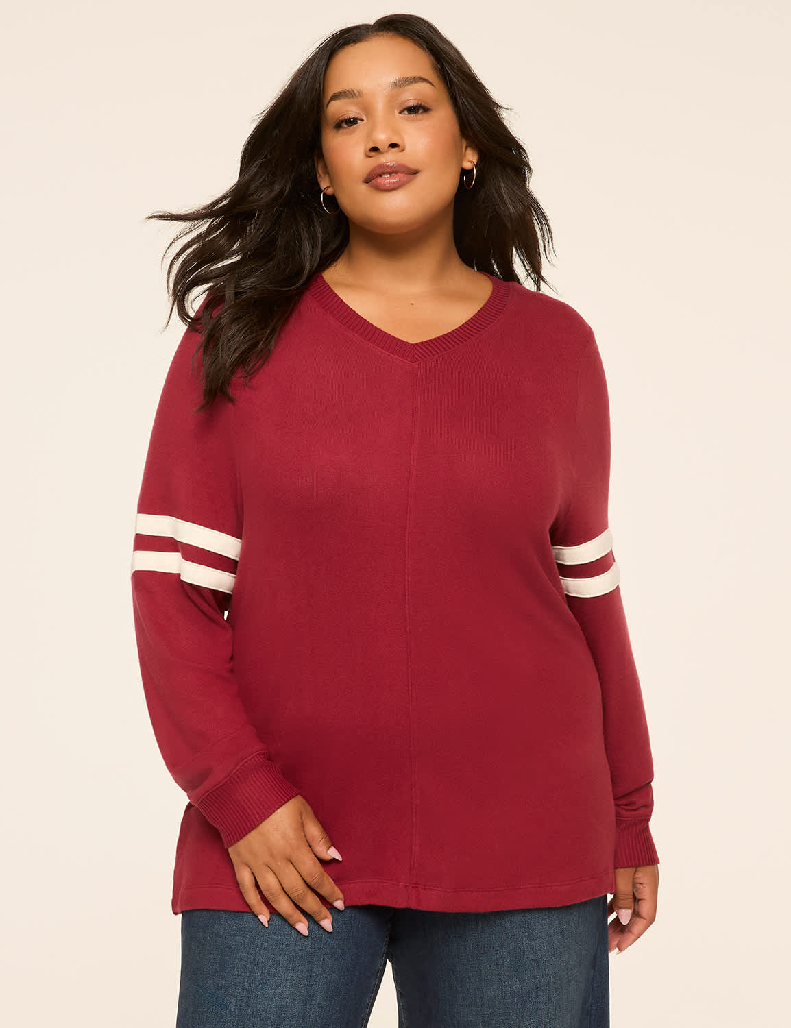 Soft Spun V-Neck Sweatshirt
