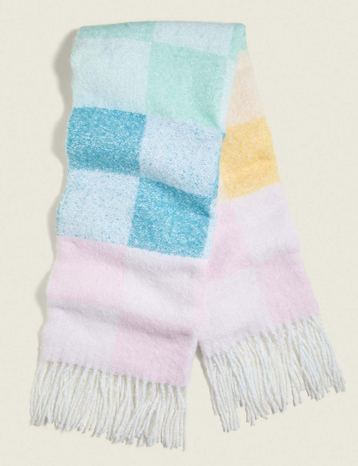 Multi-Color Checkered Scarf