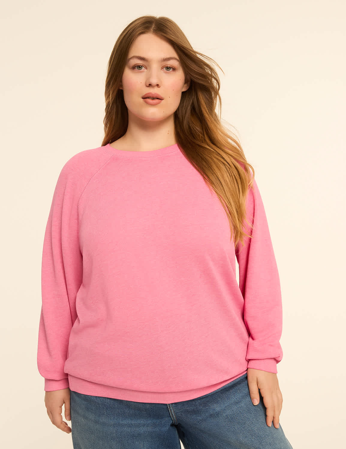 Crew-Neck Burnout Sweatshirt
