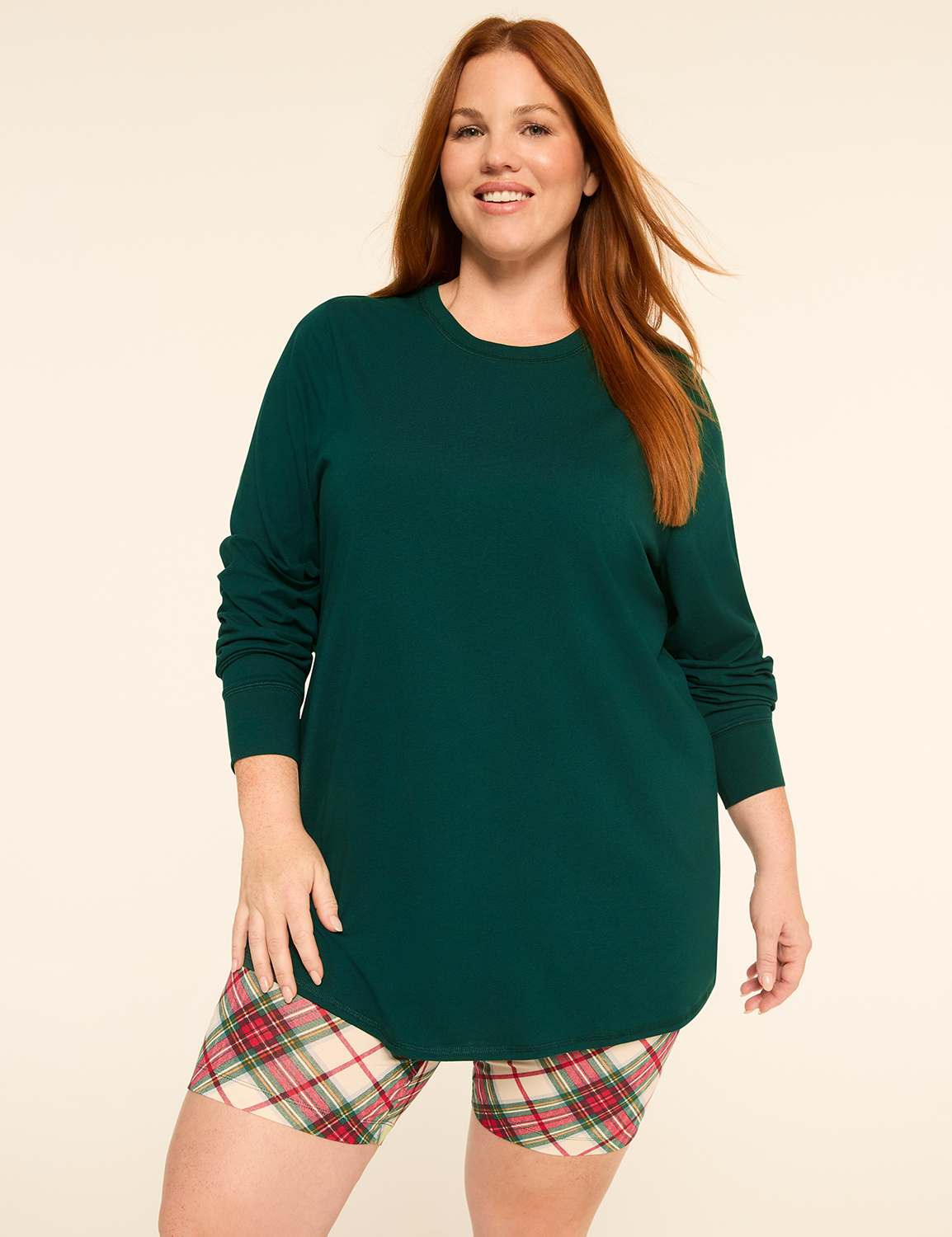 Comfy Cotton Tunic & Bike Short PJ Set