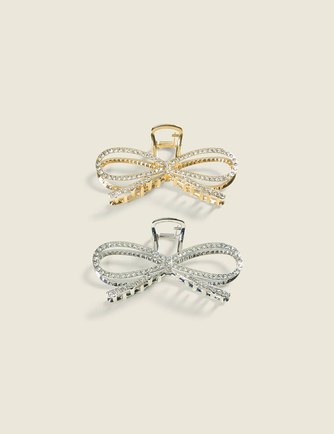 Embellished Bow Claw Clip 2-Pack