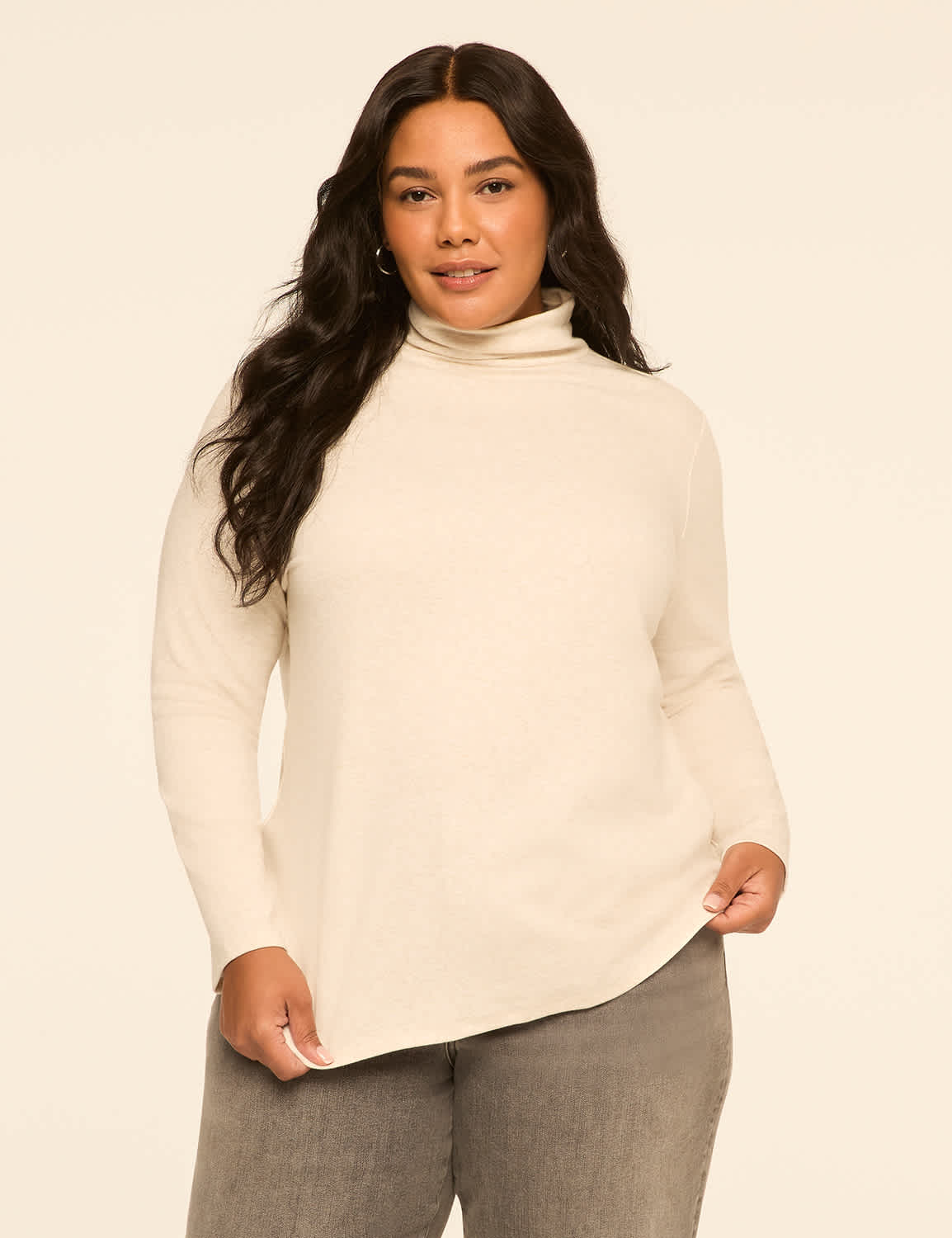 Ribbed Turtleneck Top