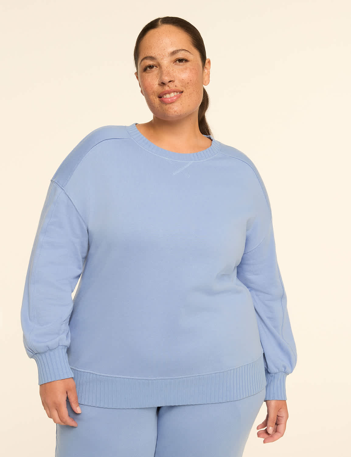 Cozy Fleece Crew-Neck Sweatshirt