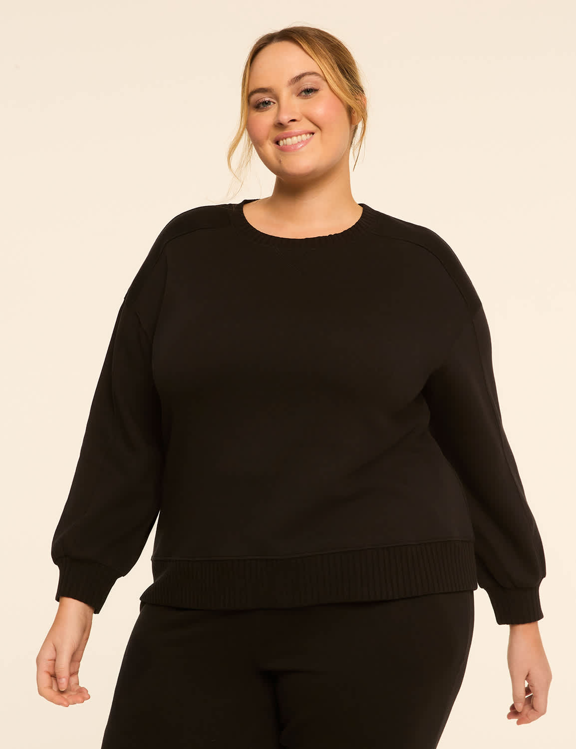 Cozy Fleece Crew-Neck Sweatshirt