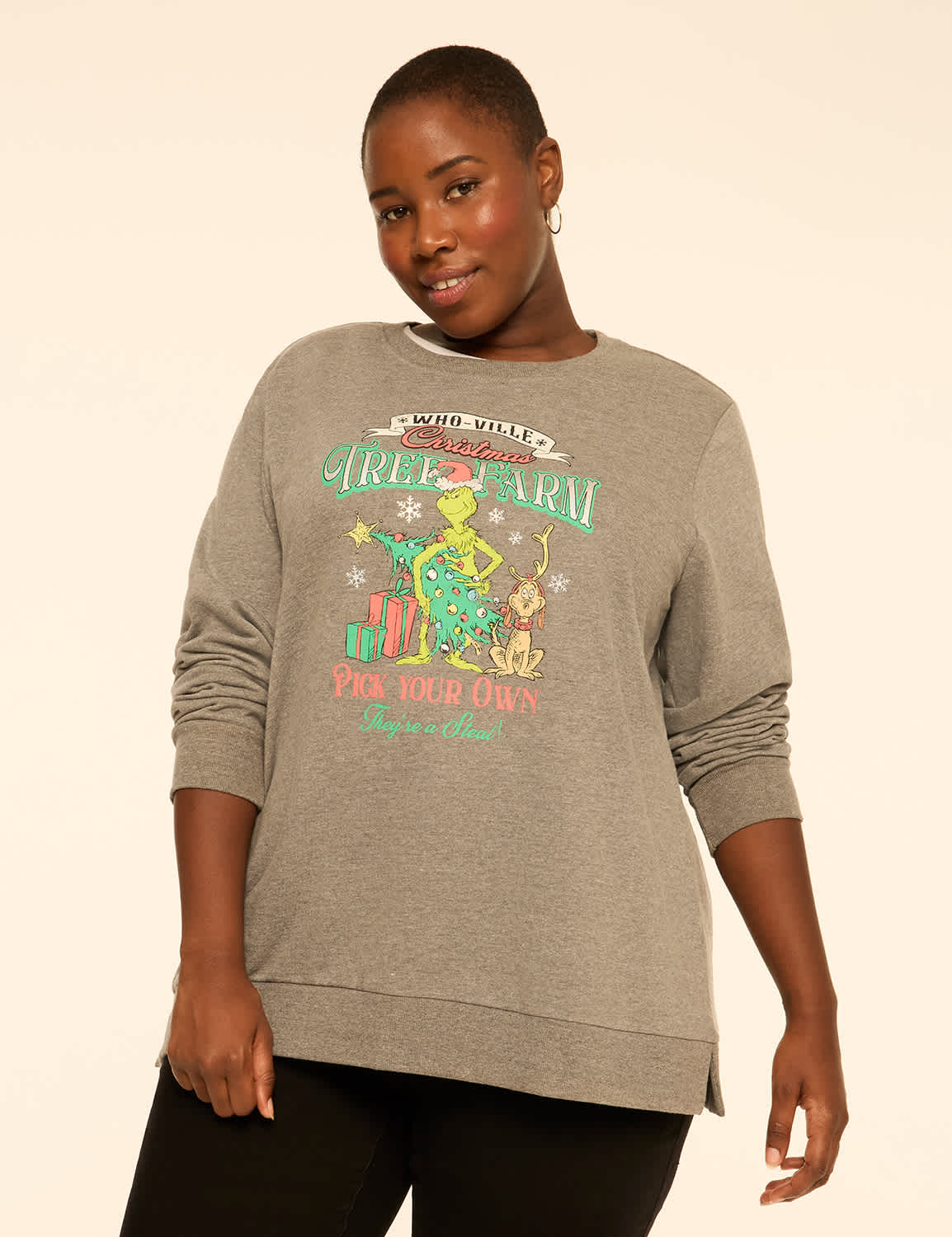 Foiled Who-Ville Christmas Tree Farm Graphic Sweatshirt