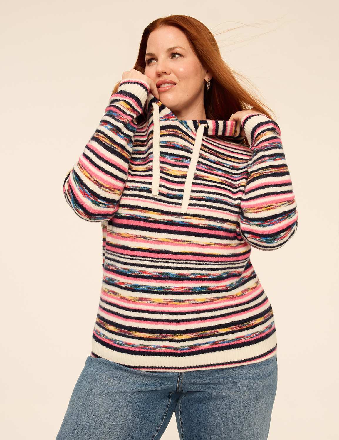 Striped Hoodie Sweater