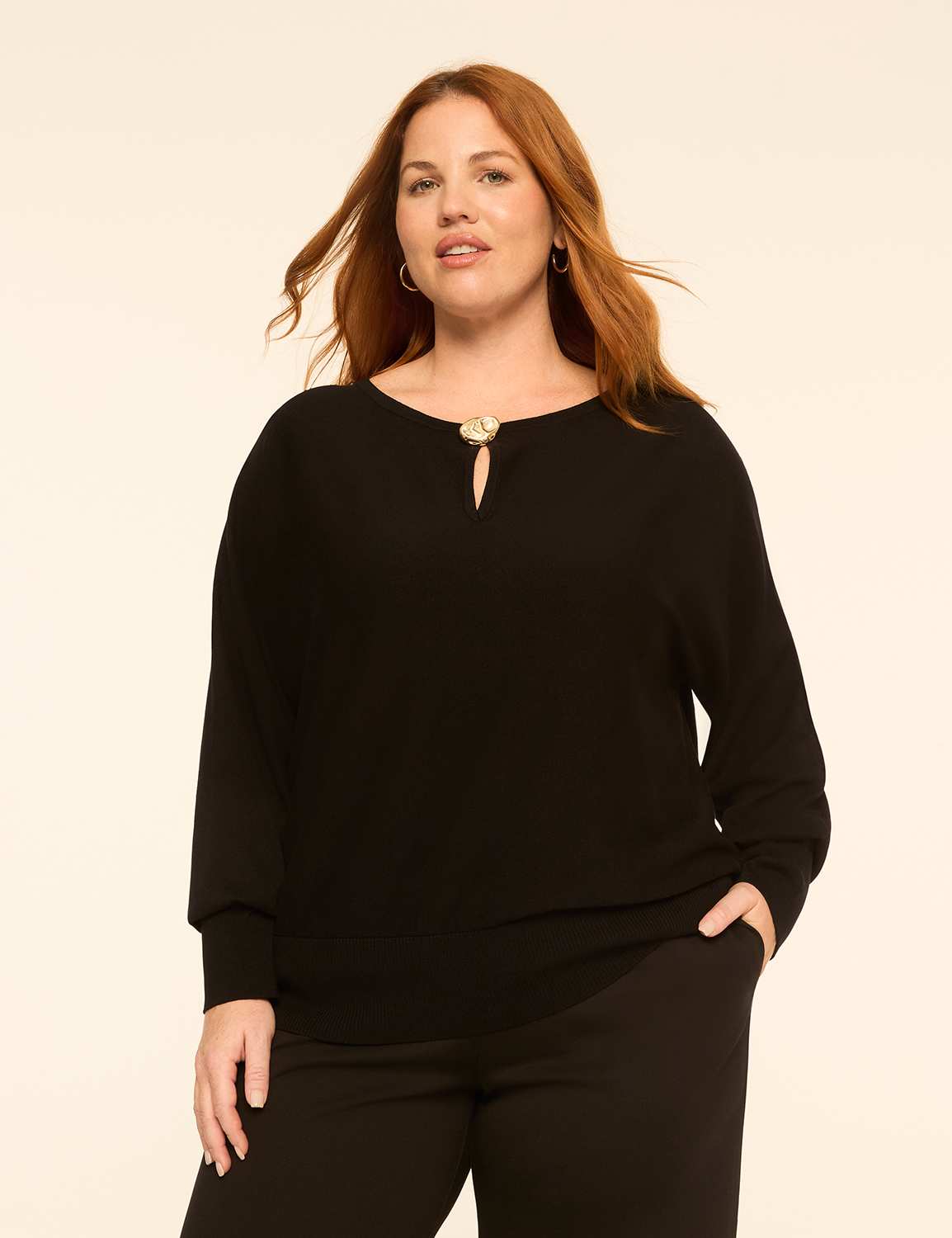 Hardware Keyhole Sweater
