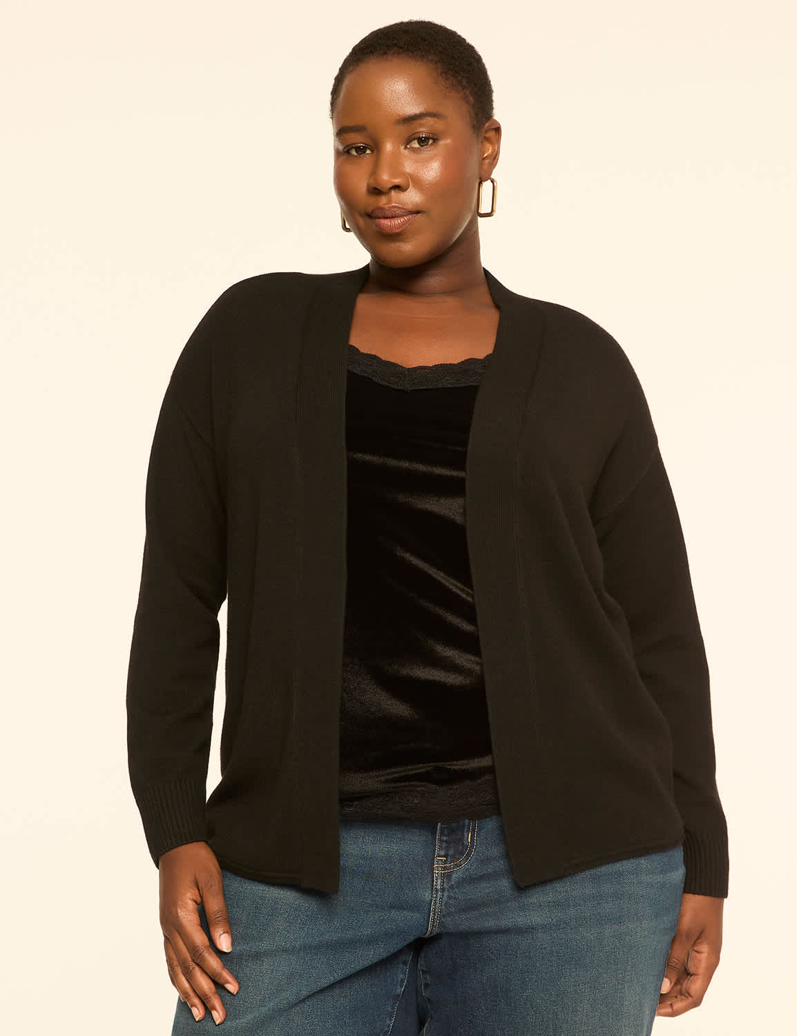 Open-Front Cardigan