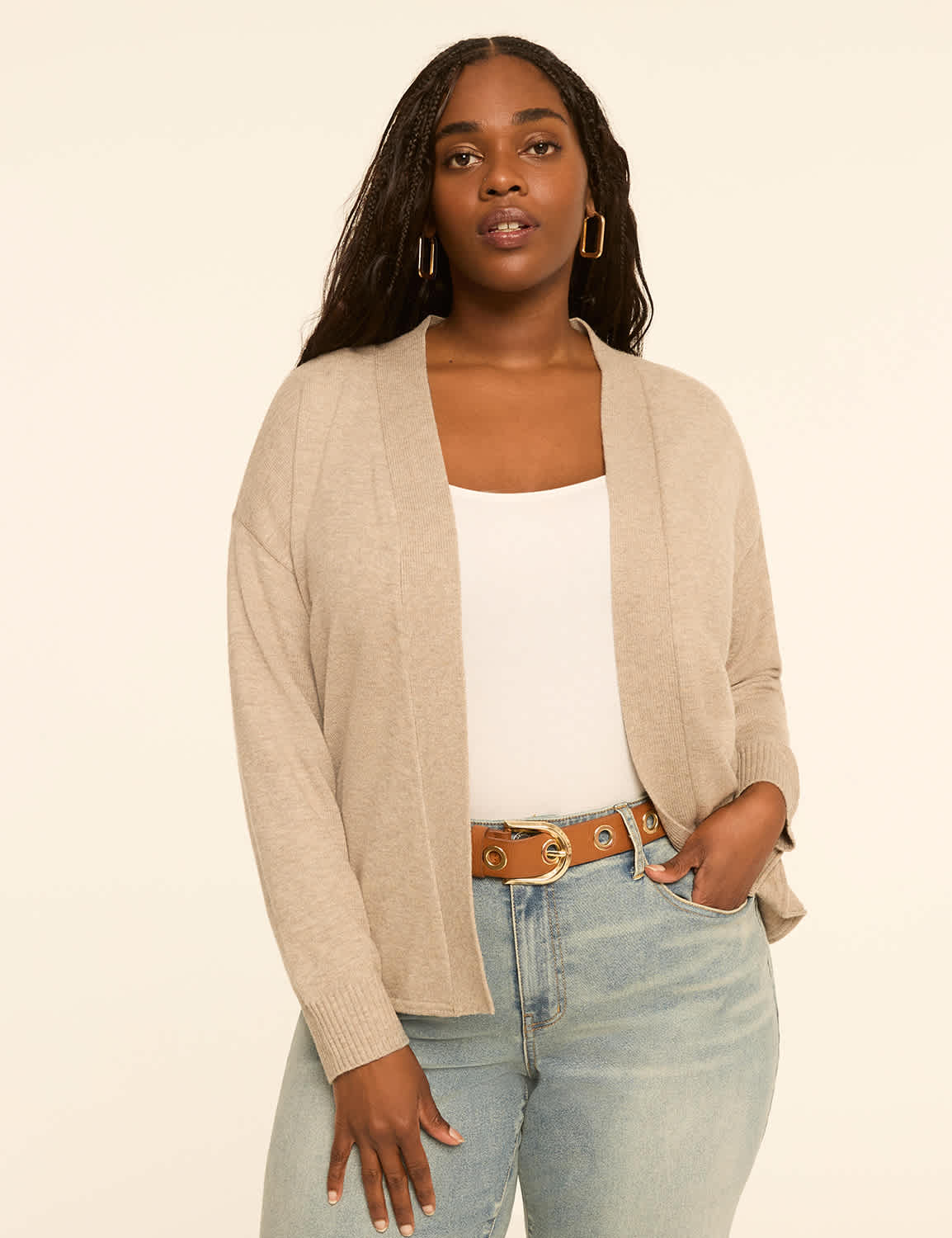 Open-Front Cardigan