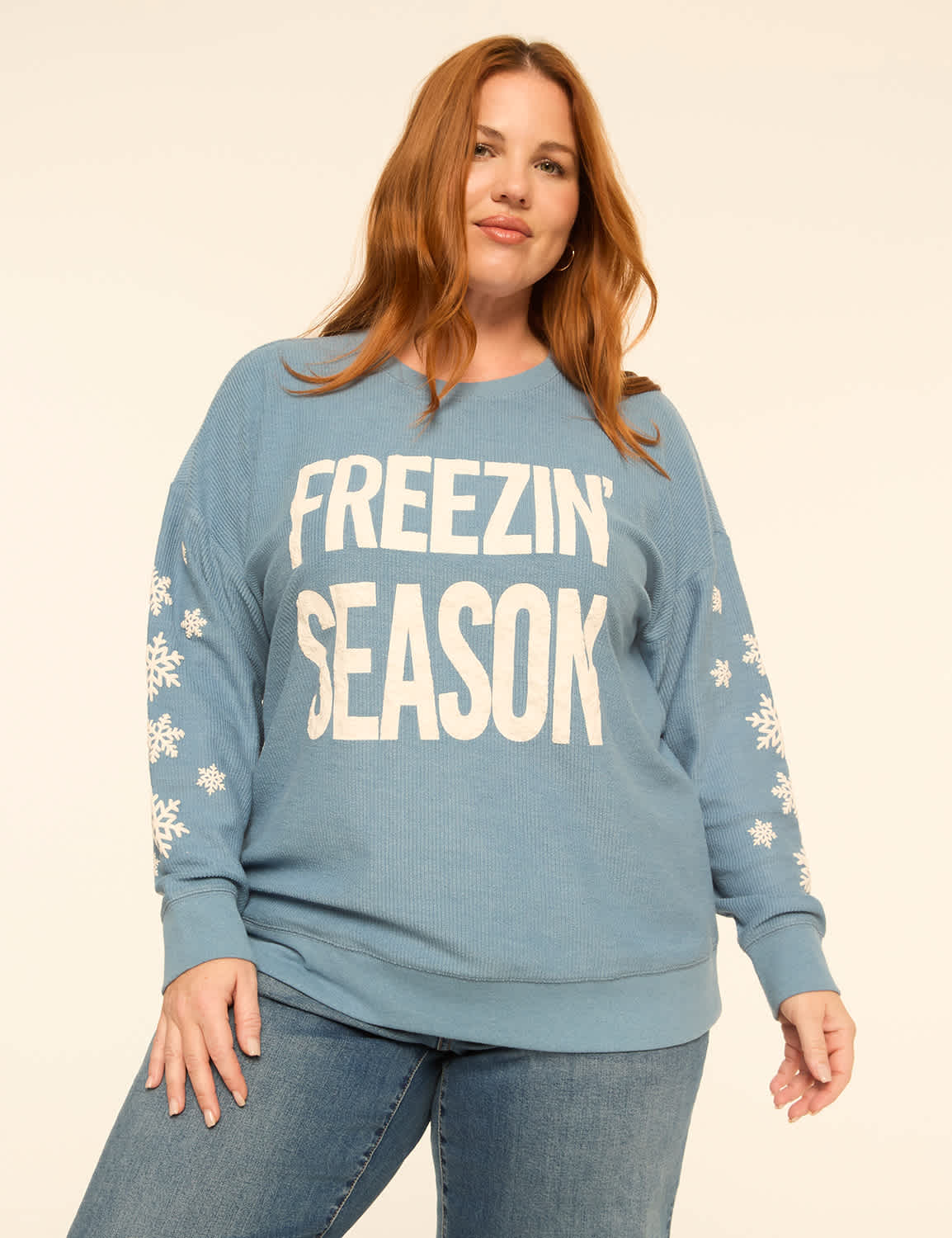 Glitter Freezin' Season Graphic Sweatshirt