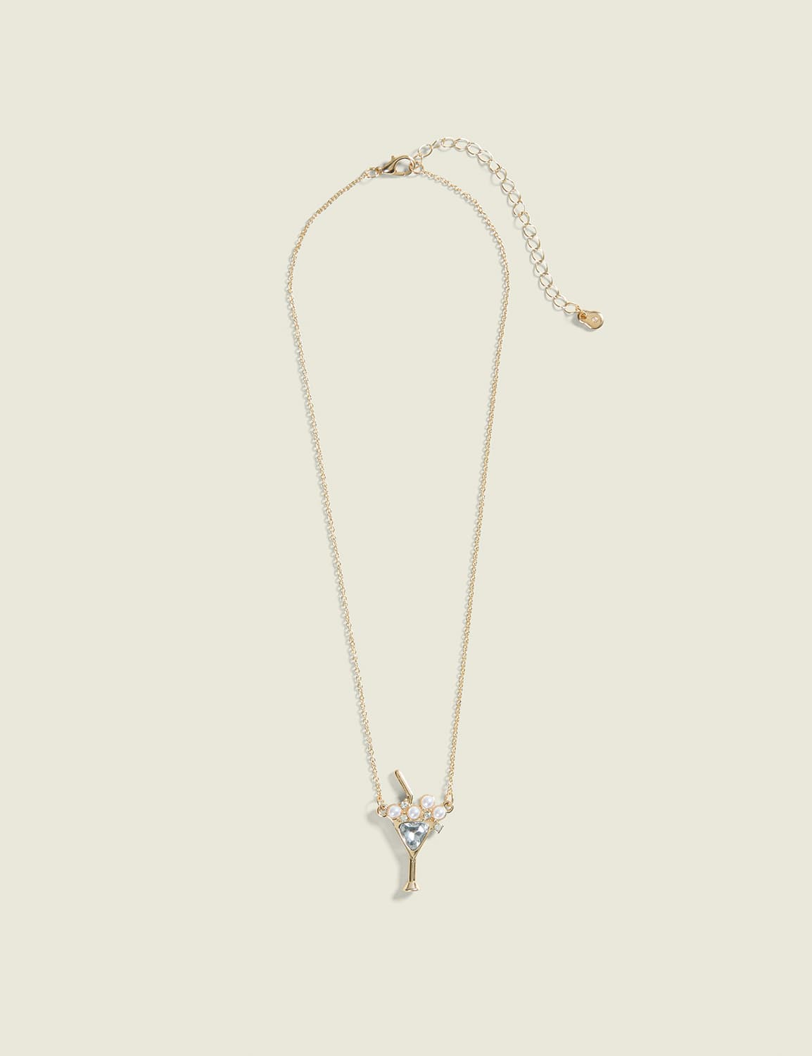 Pearlized Cocktail Necklace
