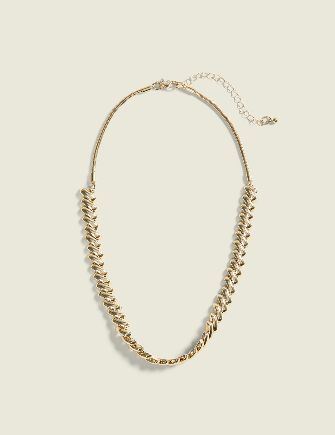 Stacked Goldtone Statement Necklace