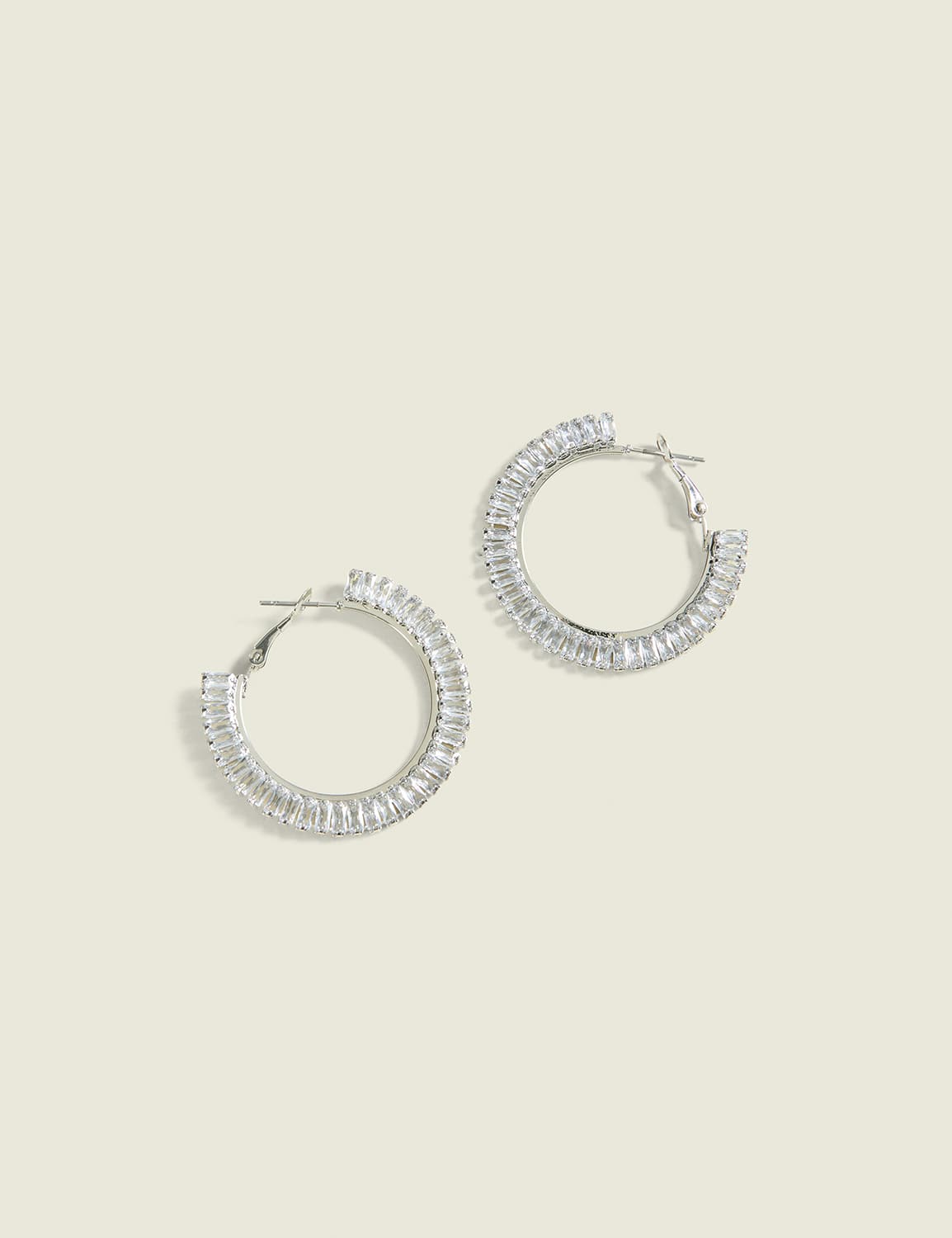 Baguette Hoop Earrings