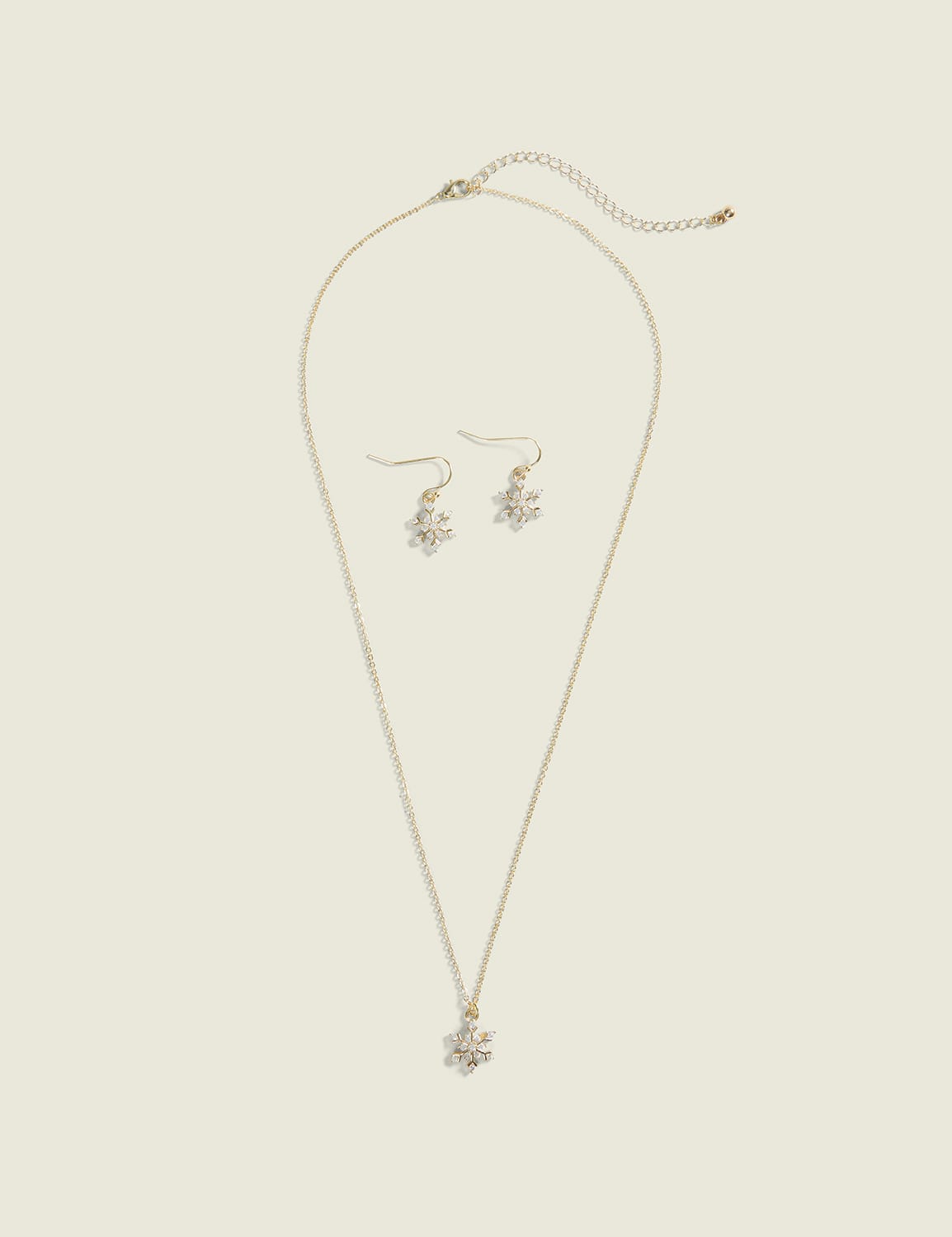Snowflake Necklace & Earring Set