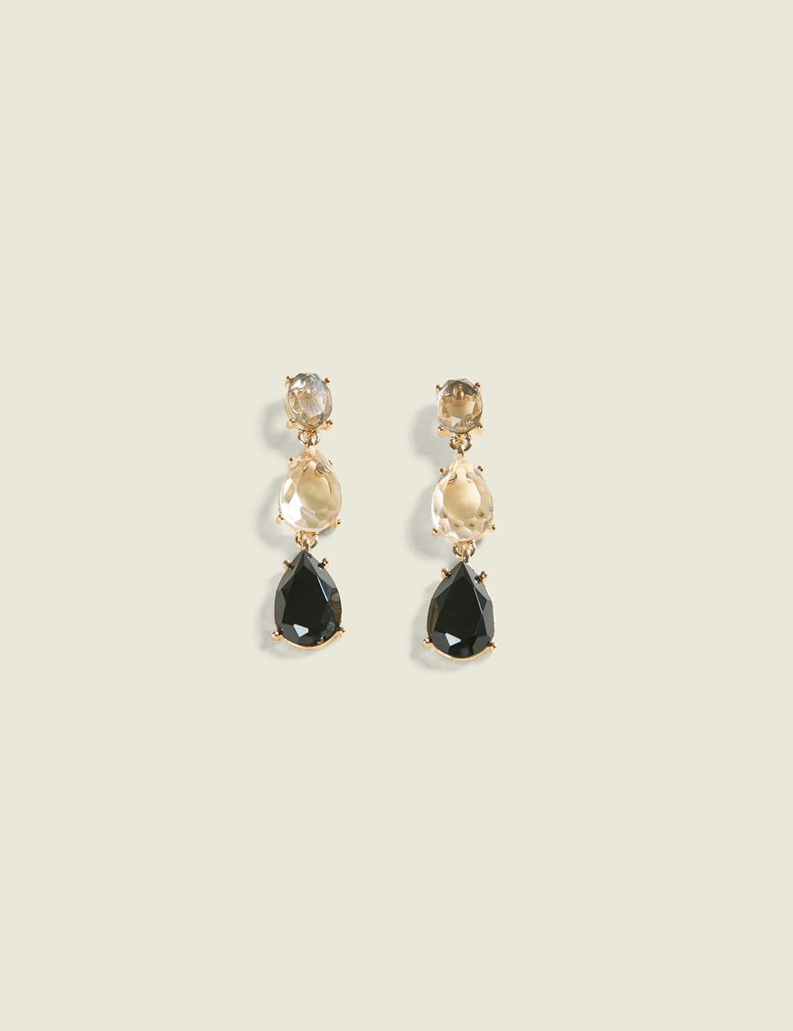 Tiered Imitation Stone Drop Earrings