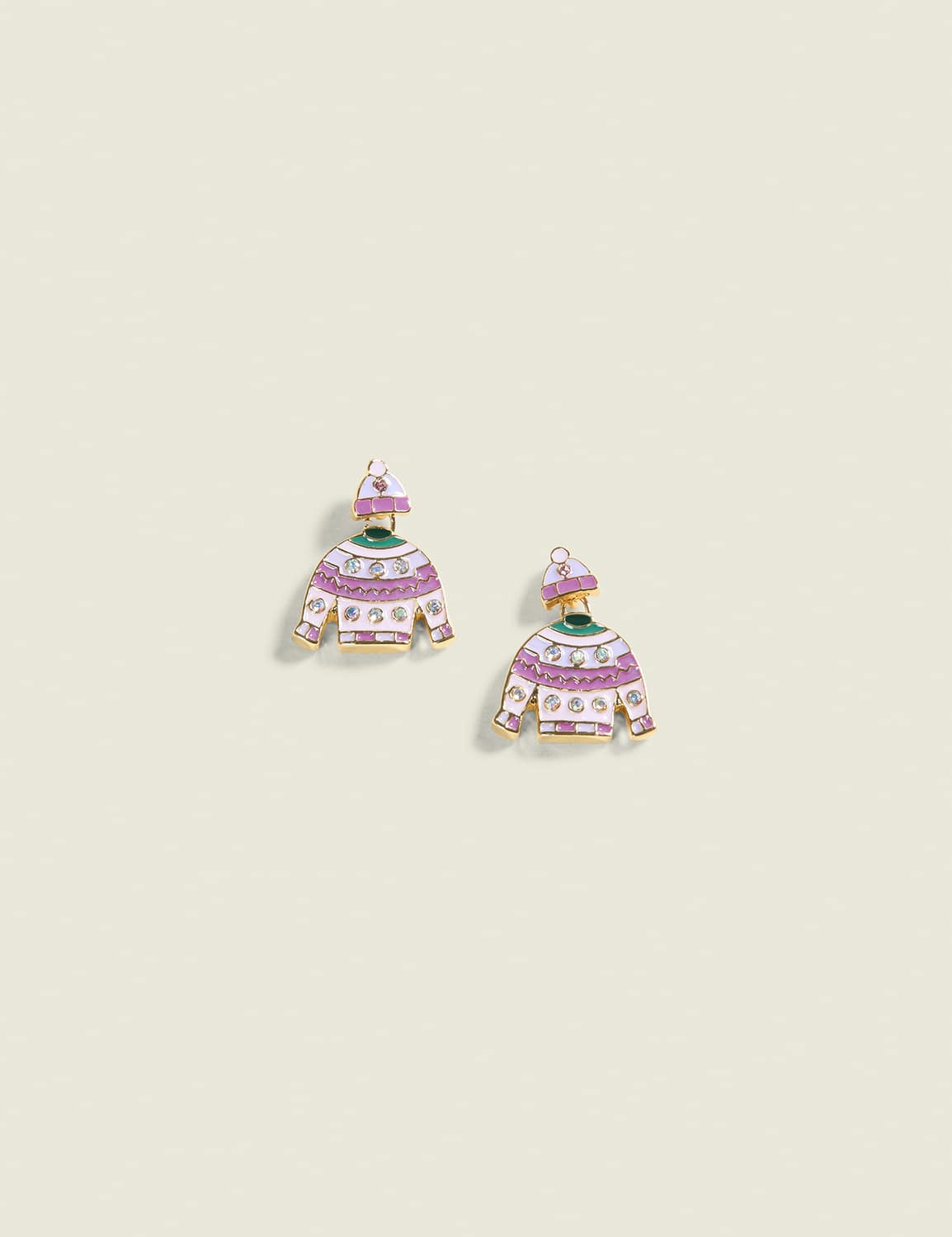 Cozy Hat & Sweater Drop Earrings
