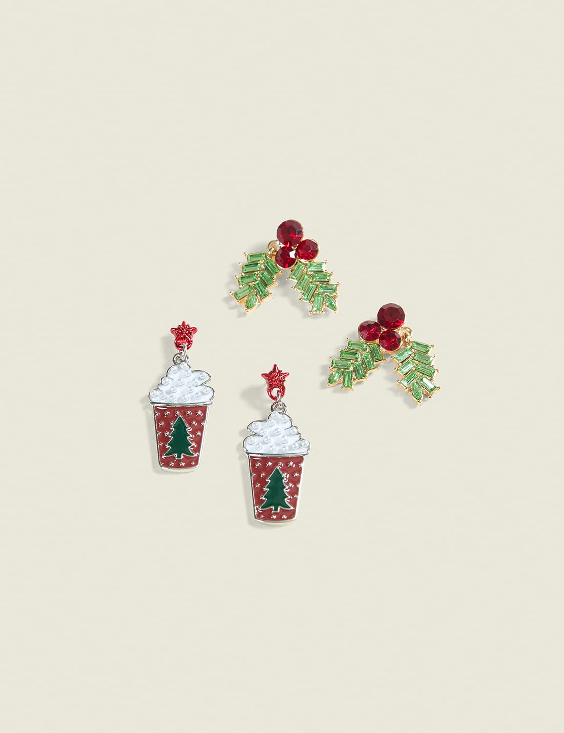 Holly & Hot Cocoa Earring 2-Pack