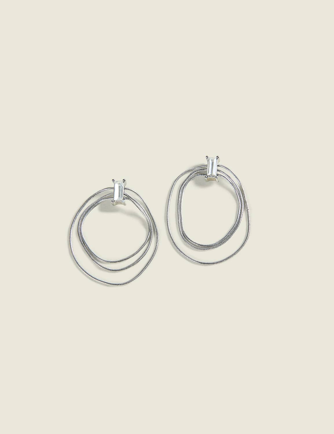 Chain Loop Drop Earrings