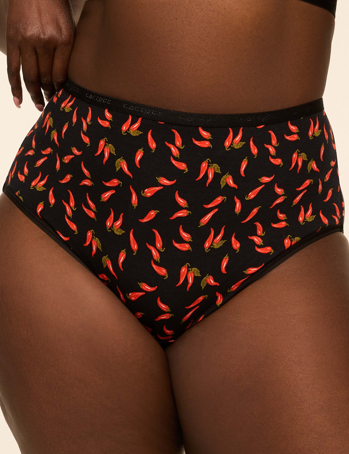 Cotton High-Leg Brief Panty