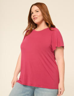 DreamFeel Short-Sleeve Crew-Neck Top