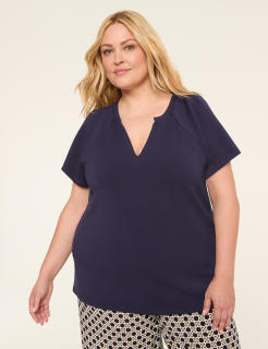 Short-Sleeve Notch-Neck Journey Tee