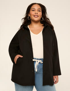 Snap-Front Hooded Jacket