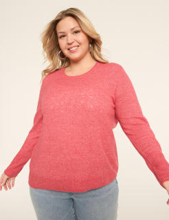 Pointelle Pullover Sweater