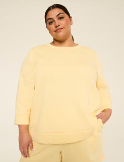 LIVI 3/4-Sleeve Crew-Neck Sweatshirt