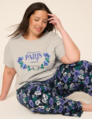 Comfy Cotton Tee & Pant PJ Set