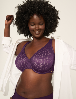 Smart Lift® Lace Unlined Full Coverage Bra